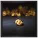 Goldnugget auf Leinwandbild Quadratisch gerahmt Größe 40x40