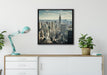 New York bei Tag auf Leinwandbild gerahmt Quadratisch verschiedene Größen im Wohnzimmer