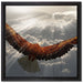 Adler über den Wolken auf Leinwandbild Quadratisch gerahmt Größe 40x40