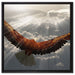 Adler über den Wolken auf Leinwandbild Quadratisch gerahmt Größe 60x60