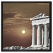 schöner Tempel der Athene auf Leinwandbild Quadratisch gerahmt Größe 60x60