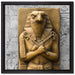 Horus der ägyptische Gott auf Leinwandbild Quadratisch gerahmt Größe 40x40