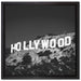 Wahrzeichen von Hollywood auf Leinwandbild Quadratisch gerahmt Größe 40x40