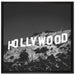 Wahrzeichen von Hollywood auf Leinwandbild Quadratisch gerahmt Größe 70x70