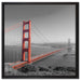 eindrucksvolle Golden Gate Bridge auf Leinwandbild Quadratisch gerahmt Größe 60x60