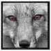 wunderschöner Fuchs im Portrait auf Leinwandbild Quadratisch gerahmt Größe 60x60