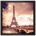 Eiffelturm in Paris auf Leinwandbild Quadratisch gerahmt Größe 40x40