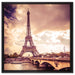 Eiffelturm in Paris auf Leinwandbild Quadratisch gerahmt Größe 60x60