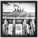 Brandenburger Tor Berlin auf Leinwandbild Quadratisch gerahmt Größe 40x40
