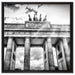 Brandenburger Tor Berlin auf Leinwandbild Quadratisch gerahmt Größe 60x60