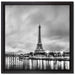 Eifelturm Paris bei Nacht auf Leinwandbild Quadratisch gerahmt Größe 40x40