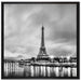 Eifelturm Paris bei Nacht auf Leinwandbild Quadratisch gerahmt Größe 70x70