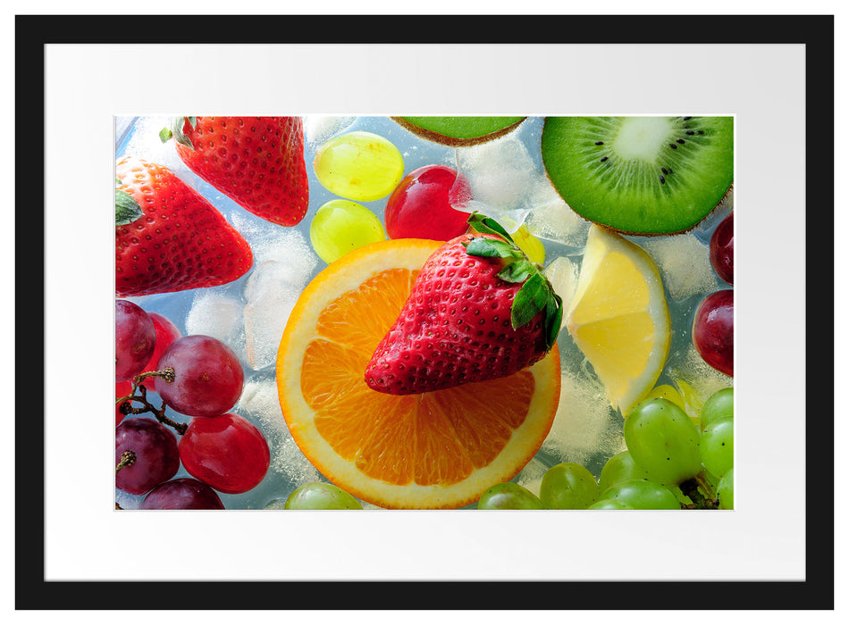 Leckeres buntes Obst Passepartout 55x40