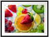 Leckeres buntes Obst Passepartout 80x60