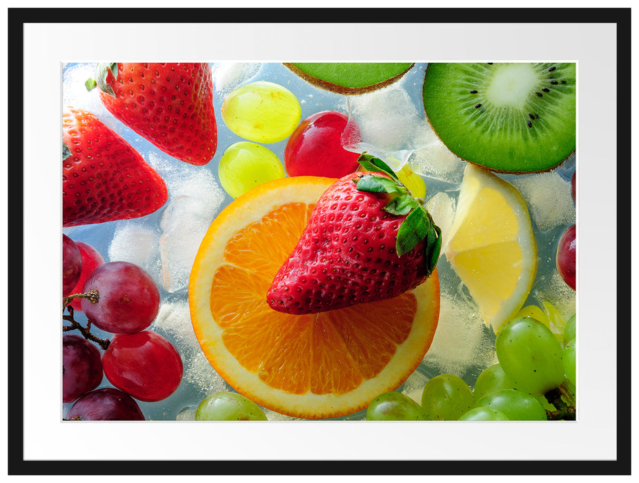 Leckeres buntes Obst Passepartout 80x60