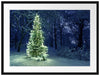 Leuchtender Weihnachtsbaum Passepartout 80x60