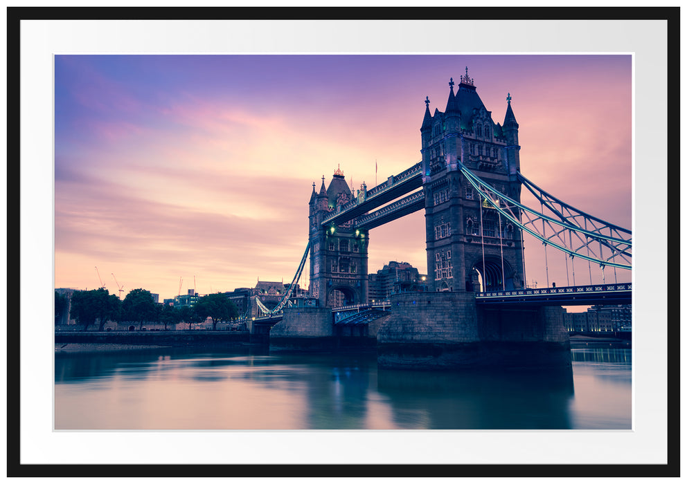 Pixxprint London, im Galerie-Passepartout Bilderrahmen