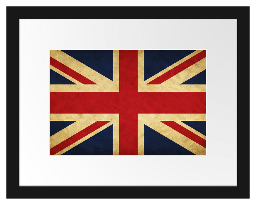 Großbritannien Flagge Passepartout 38x30