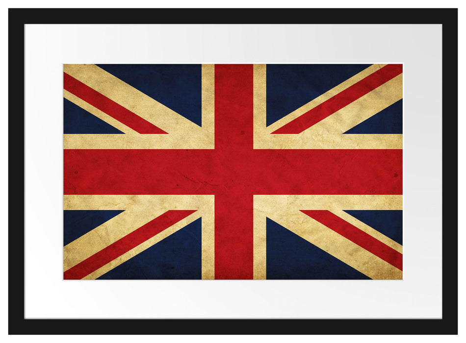 Großbritannien Flagge Passepartout 55x40