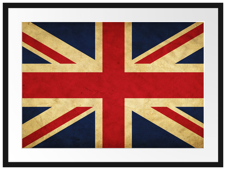 Großbritannien Flagge Passepartout 80x60