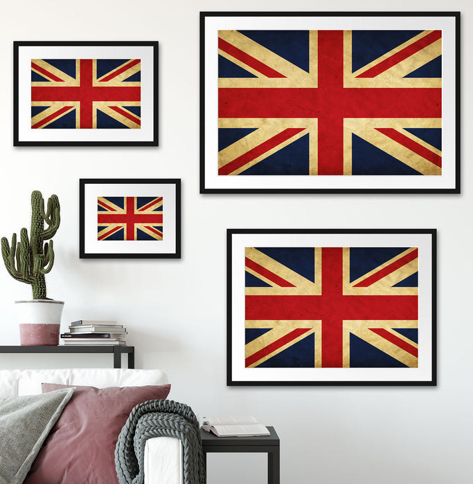 Großbritannien Flagge Passepartout Dekovorschlag