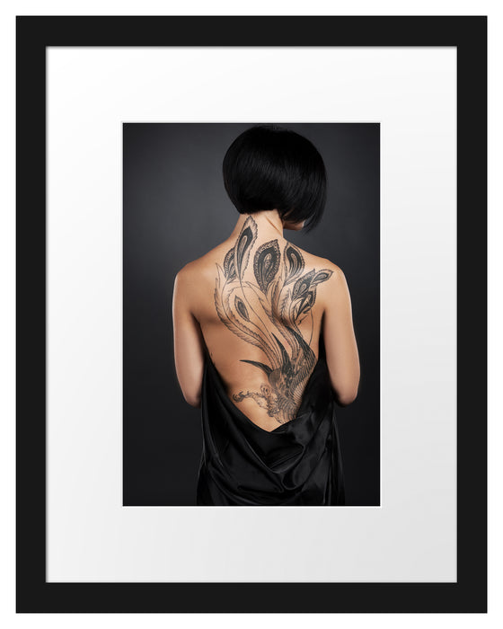 Sexy Dragon Tattoo Passepartout 38x30