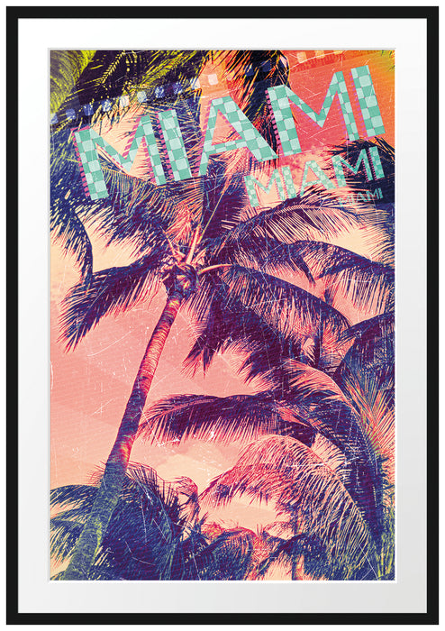 Pixxprint Miami, im Galerie-Passepartout Bilderrahmen