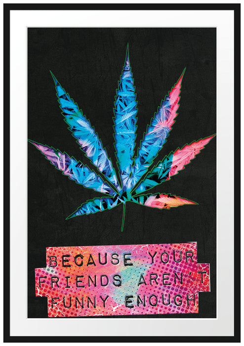 Pixxprint MJ fact black, im Galerie-Passepartout Bilderrahmen