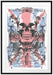 UK skull light Passepartout 100x70