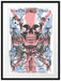 UK skull light Passepartout 80x60