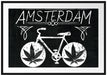 Amsterdam Black Passepartout 100x70