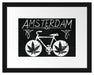 Amsterdam Black Passepartout 38x30