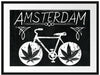 Amsterdam Black Passepartout 80x60