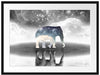 Einsamer Elefant Passepartout 80x60