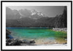 Eibsee vor der Zugspitze Passepartout 100x70