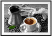 Kaffe mit Kännchen Passepartout 100x70