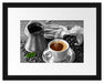 Kaffe mit Kännchen Passepartout 38x30