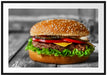 appetitlicher Cheeseburger Passepartout 100x70