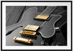 elegante E-Gitarre Passepartout 100x70