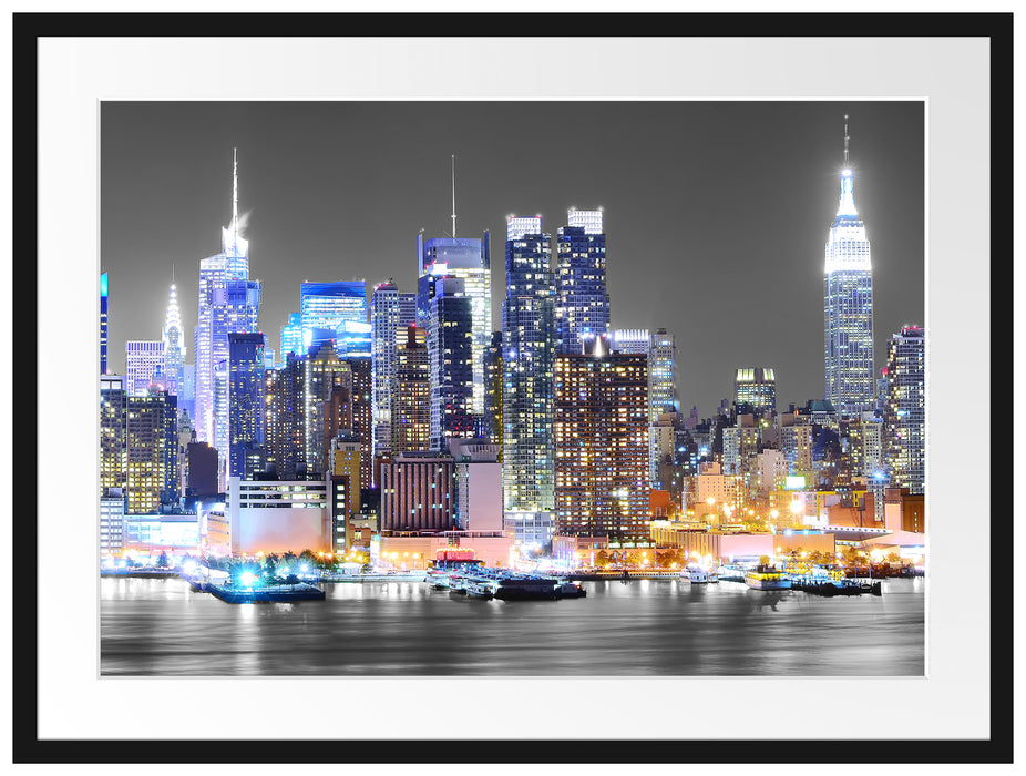 New York Skyline Passepartout 80x60