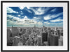 New York unter bewölktem Himmel Passepartout 80x60