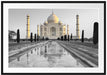 Taj Mahal in ruhiger Umgebung Passepartout 100x70