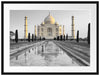 Taj Mahal in ruhiger Umgebung Passepartout 80x60