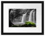 Wasserfall im Dschungel Passepartout 38x30