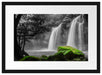 Wasserfall im Dschungel Passepartout 55x40