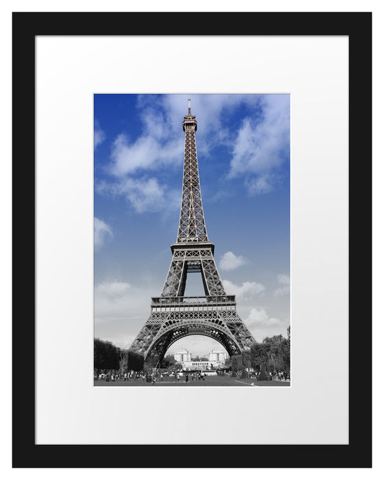 Eifelturm mit Himmel Paris Passepartout 38x30