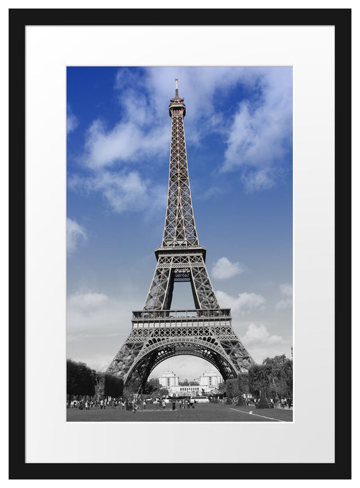 Eifelturm mit Himmel Paris Passepartout 55x40