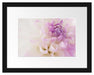 Blüte mit lila Blütenbläter Passepartout 38x30