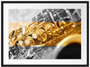 schimmerndes Saxophon Passepartout 80x60