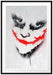 Joker Gesicht auf Spanplatte Passepartout 100x70